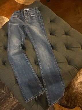 Flying Monkey Women's Faded Blue Bootcut Jeans